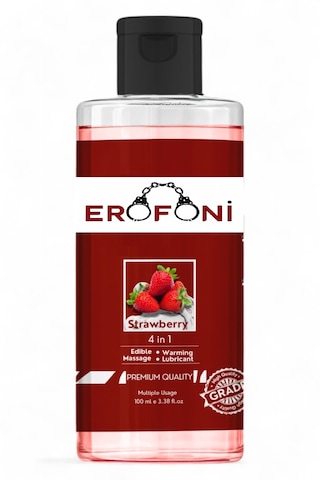 Erofoni Su Bazlı Strawberry Çilek Aromalı Kayganlaştırıcı Jel 100 Ml Erofoni Su Bazlı Strawberry Çilek Aromalı Kayganlaştırıcı Jel 100 Ml