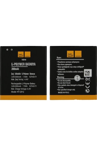 Teknonet Vestel Venüs V3 5010 Uyumlu 2000 Mah Batarya
