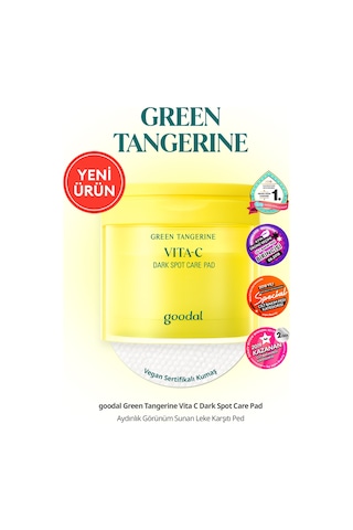 Goodal Yeşil Mandalina Özlü Leke Karşıtı Tonik Ped Green Tangerine Vita C Dark Spot Care Pad 23 Adet