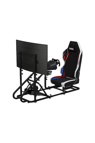 Exvega Sr01 Sim Racing Yarış Simülatörü Kokpiti Beyaz