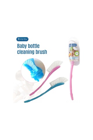 Qingmipy Bebek Şişe Temizleme Fırçası, Yenidoğan İçin Nylon Emzik Fırçası, Pembe Renk