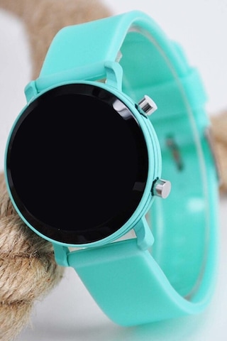 Mint Led Dijital Kol Saati Silikon Kordonlu Unisex Modern Spor Kadın Erkek Saat Şık Minimal Pro Yeni Siyah