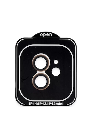 iPhone Uyumlu 11 Pvd Metal Kamera Lens - Turuncu