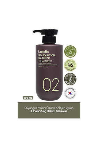 Lamelin Collagen İçeren Onarıcı Saç Bakım Maskesi Lamelin Bio Solution Salon Treatment 500 ml