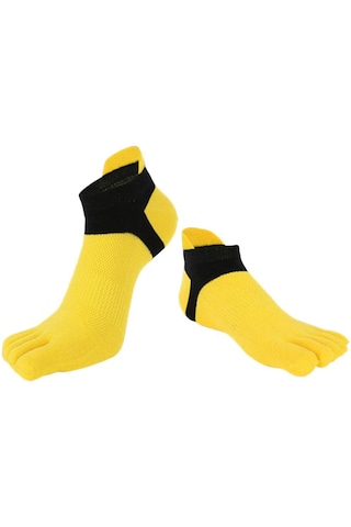 Homyl Erkekler Ve Kadınlar Için Ayak Bileği Çorap Pamuklu Sarı