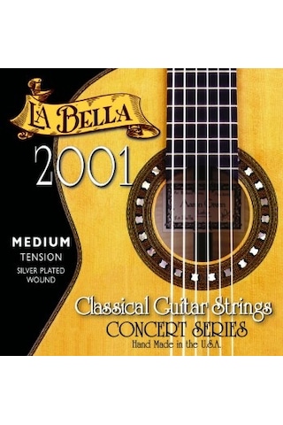 La Bella 2001-Md Medium Tension Takım Tel Klasik Gitar Teli