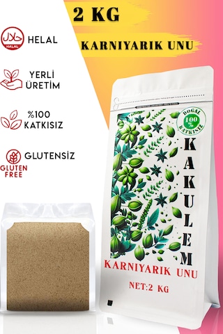 Kakulem Glutensiz Sertifikalı Karnıyarık Unu Tohum Tozu 2 Kg