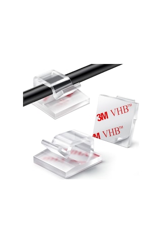 Yaozixa 60 Adet Özlü Bağcıklı Kablo Tutucuları - Noel Işıkları, Ethernet, Usb Kablo Düzenleyici - Dışarıdaki Ve İçerideki Kabloları Düzenle Paketli