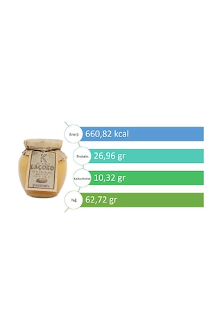 Laçoko Şekersiz Katkısız Glutensiz Vegan Doğal Çifte Kavrulmuş Parçacıklı Yer Fıstığı Ezmesi 350 G