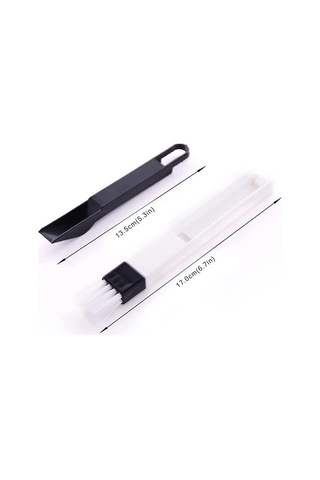 2'si 1 Arada Çok İşlevli Çıkarılabilir Pencere Köşe Anahtarı Elde Taşınabilir Pencere Aralığı Temizleme Fırçası Aracı