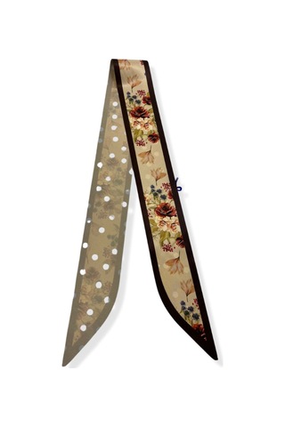 Tarzını Seç Çiçek Zerafeti Fular Bandana Estascarf 100x9 Cm