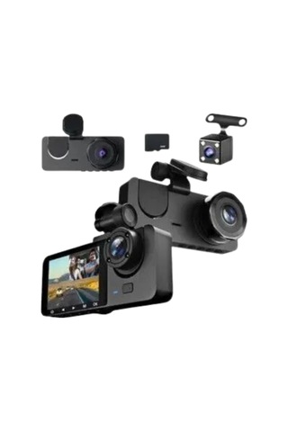 Gelişmiş G-sensörlü Üçlü Araç Kamerası - 5' Lcd Ekran Ve Hareket Algılama