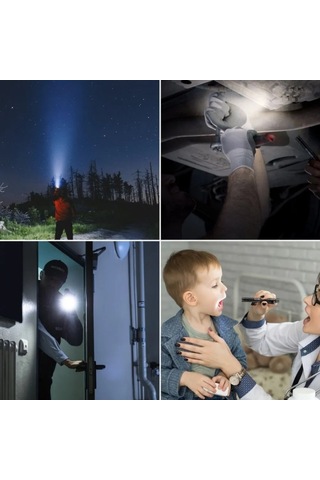 Gold Police Gp-206 Led Beyaz Işıklı Doktor Kalem Fener Gümüş