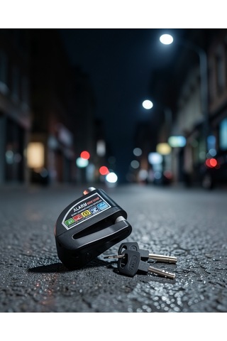 Alarmlı Disk Kilidi 6mm Pinli Uczzzmotorkilit-6