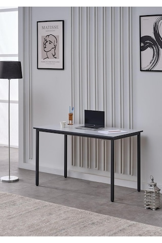 Arpelia Çalışma Masası 125x65 Cm Lava-gri,kenarları Antrasit Banlı Diğer