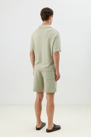Antioch Polo Yaka Basic T-shirt Haki