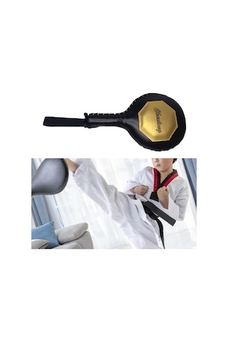 Pazly Suntek Taekwondo Kick Pad Kickboks Sparring Antrenman Siyah Altın Siyah - Altın