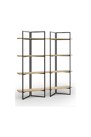 Ahşap Raf Kitaplık Açık Ceviz