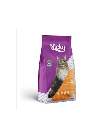 Nicky Tavuklu Yetişkin Kedi Maması 15 KG