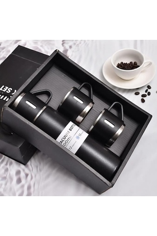 Vakumlu 12 Saat Sıcak Soğuk Kalabilen Bootle Termos Fincan Seti 500 ML