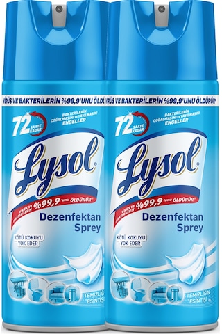 Lysol Pratik Yüzey Temizleyici, Koku Giderici, Dezenfektan Sprey Temizliği Esintisi 2 x 400 ML