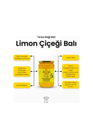 Toros Dağı Bal Limon Çiçeği Balı 860 G