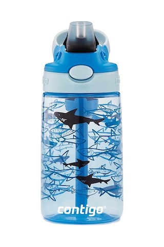 Contigo Gizmo Flip Pro Sharks Tritan Çocuk Suluğu 420ml Açık Mavi