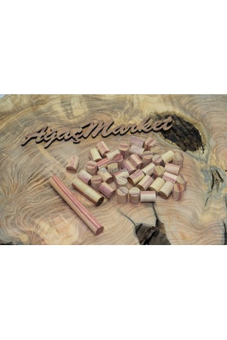 Tulip Wood - Lale Ağacı Tesbihlik Yuvarlanmış Hazır Paket