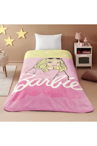 Lisanslı Barbie Malibu Tek Kişilik Battaniye 000000001500218697 Çok Renkli