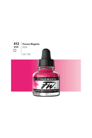 Daler Rowney Fw Ink Akrilik Mürekkep 29.5 Ml Process Magenta 412 Diğer