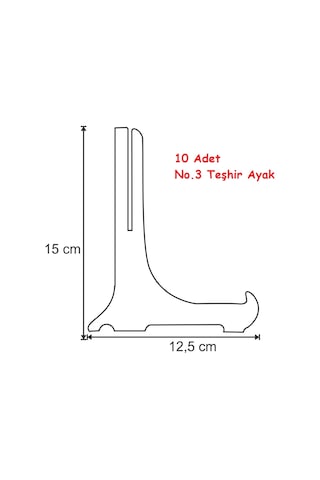 Çerçeve Teşhir Ayak Teşhir Standı 15 Cm No 3