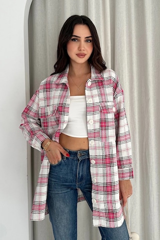 Uzun Oduncu Gömlek Pembe Pembe