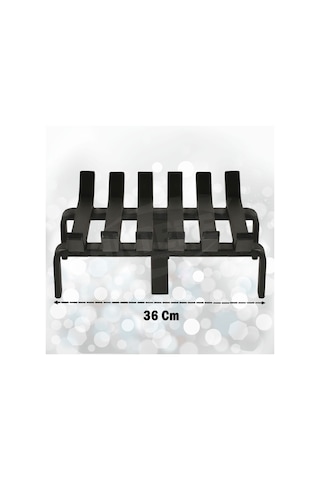 36 Cm X 32 Cm 6 Çubuklu Ekstra Şömine Izgarası Dar Gözlü Izgara