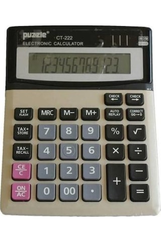 Puzzle CT-222 S 12 Haneli Hesap Makinesi