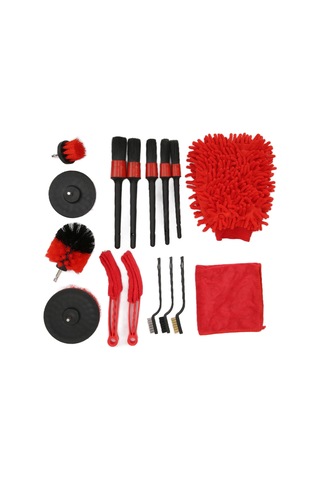 Elektrikli Matkap İçin 16 Adet Araba Temizleme Fırçası Seti, Kamyon, Bisiklet, Lastik, Egzoz, Tampon Ve Çamurluk İçin