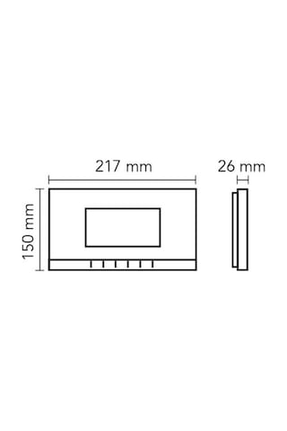 Audio 001148 Görüntülü Diafon 7 İnç Mekanik Buton Beyaz Gd-22