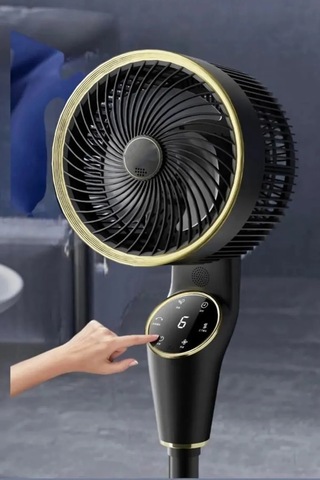 Zarif Tasarım 90cm Ayarlanabilir 3 Boy Dokunmatik Dijital Ekranlı Uzaktan Kumandalı Akıllı Fan