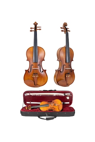Rösler Rs3a 3/4 Keman Seti Öğrenci Kemanı Yastık Akort Cihazı Ve Yedek Tel - 9094643375114