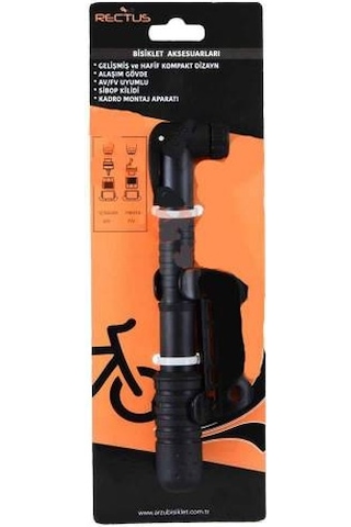 Rectus Yol Mtb Şehir Bisikleti Mini Pompa İnce Kalın Araba Sibop