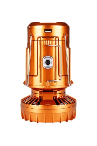 Homyl Güneş Enerjili Kamp Feneri Fanlı Elektrikli Fan Altın Altın