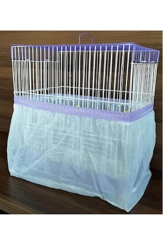 Fizzy Kuş Kafes Tülü 68 x 29 x 29 CM Mor