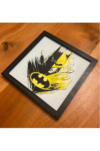 Batman 3d Baskı Tablo Çerceve