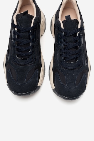 Lecce Lacivert Süet Kadın Spor Sneakers