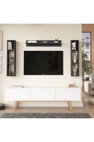 Robin Home Marlon Duvar Rafı Seti Antrasit