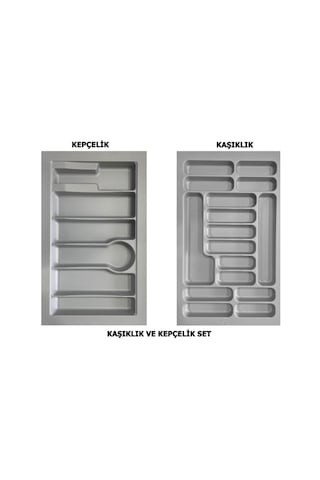LİDER 85*49 Çekmece İçi Kepçelik ve 85*49 Kaşıklık İkili Set