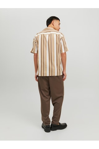 Jack & Jones Jack&jones Blatropic Resort Relax Erkek Çizgili Gömlek 12202240-COF Çok Renkli