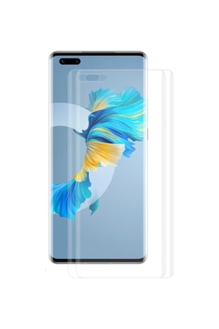 Gor Huawei Mate 40 Pro 3D Kavisli Full Kaplama Darbe Emici Ekran Şeffaf (174522413)