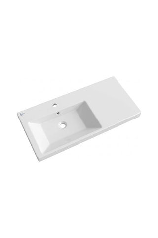 Ideal Standard - Plain Soldan Hazneli Dolap Uyumlu Lavabo Beyaz 100 Cm - Z258501-