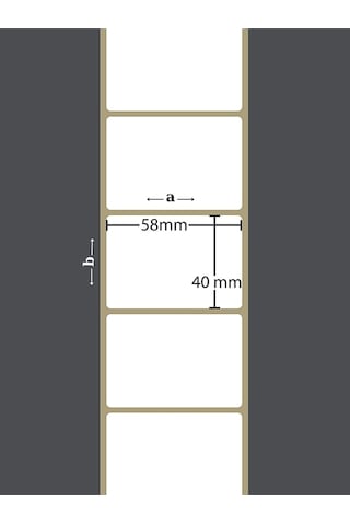 10 Rulo 40x58 Termal Terazi Etiketi, Yapışkanlı Barkod Etiketi 1 Rulo 500 Adet Etiket Diğer