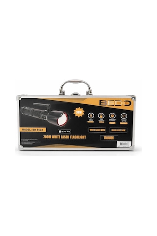 Bedotech Bd-5502 30w Tg Led Alüminyum Alaşımlı Zoomlu Type-c Şarjlı El Feneri Açık Lacivert